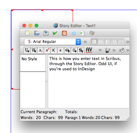 Story Editor screenshot